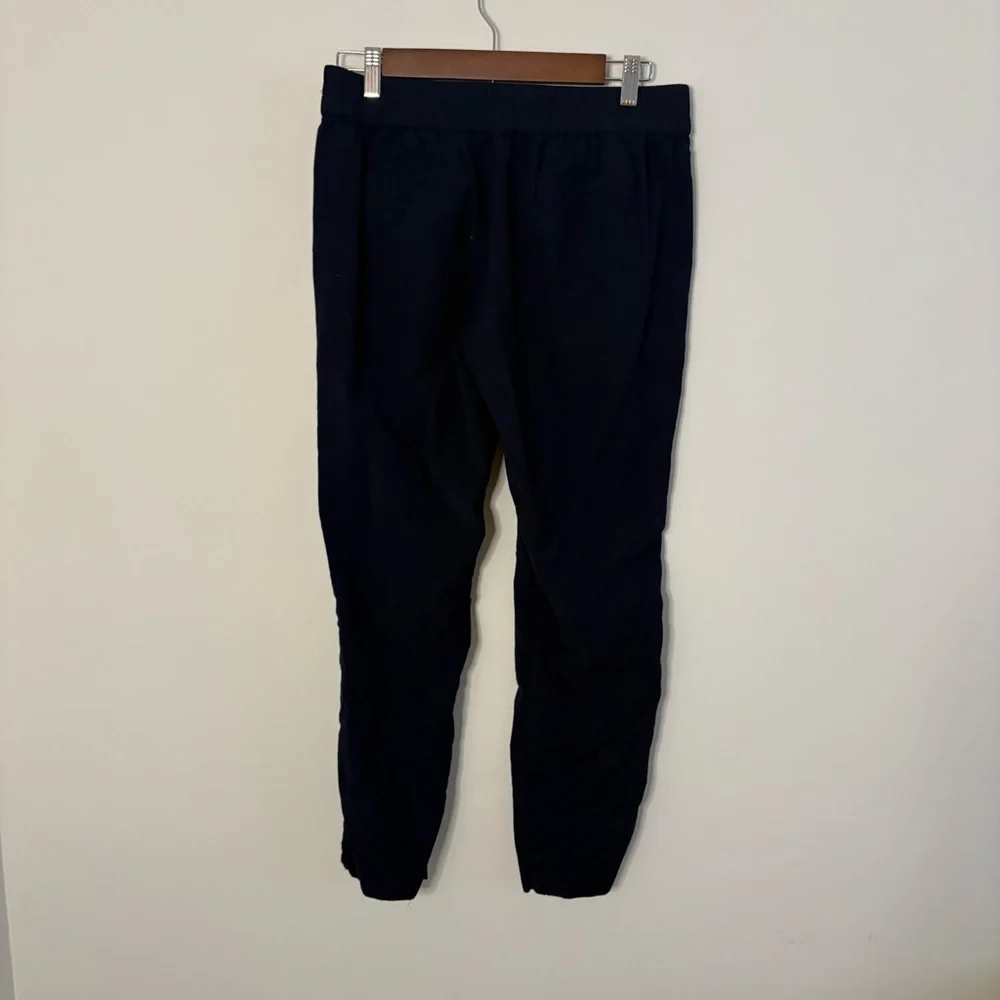 J Crew Women’s Jogger Casual Pants 10 Wool Viscose Cozy Navy Blue Travel